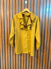 Chest 19  Length 27  Fabric Silk Western Branded Women's Statement Top