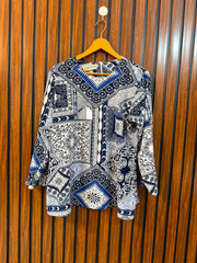 Chest 19  Length 25  Fabric Silk Western Branded Women's Simple Top