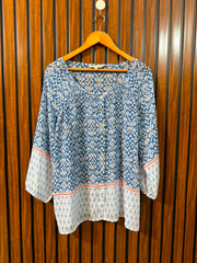 Chest 22  Length 27  Fabric Chiffon Western Branded Women's Modern Wardrobe Top