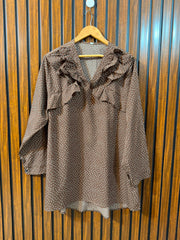 Chest 23  Length 30 To 33  Fabric Silk Western Branded Women's Elegant Everyday Top