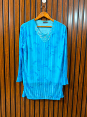 Chest 22  Length 30  Fabric Silk Jersey Western Branded Women's Smart Daily Top