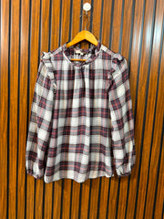 Chest 16  Length 51  Fabric Silk Branded Full Sleeve Women's Top