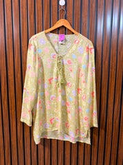 Chest 18  Length 29 to 30  Fabric Linen Branded Women's Top
