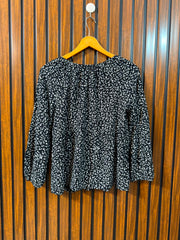 Chest 18  Length 22  Fabric Linen Full Sleeve Western Women's Top
