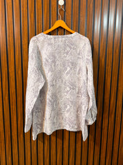 Chest 22  Length 29  Fabric Cotton Western Women's Full Sleeve Casual Top