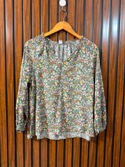 Chest 19  Length 24  Fabric Linen Western Women's Daily Wear Top