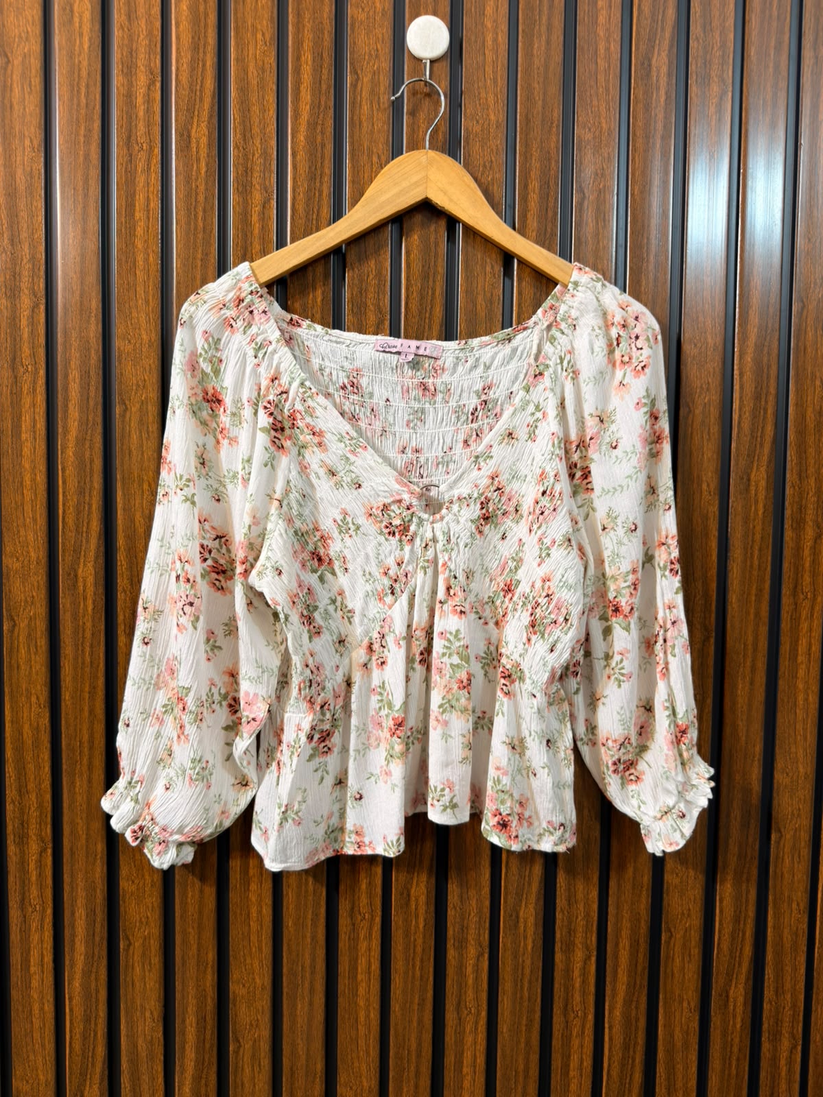 Chest Large  Length 21  Fabric Cotton Western Full Sleeve Women's Top