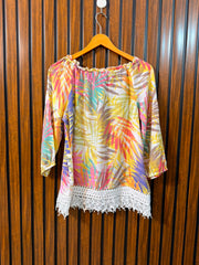 Chest 19  Length 24  Fabric Cotton Silk Women's Full Sleeve Outfit Top