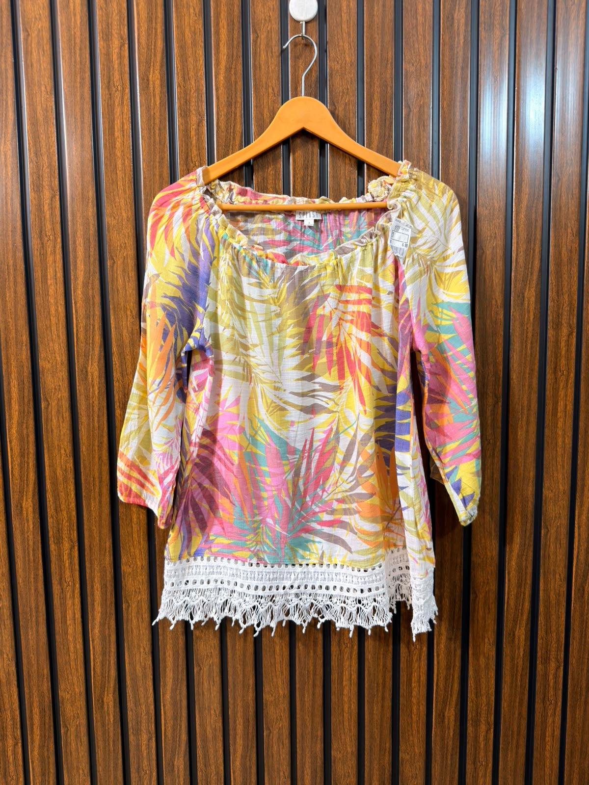 Chest 19  Length 24  Fabric Cotton Silk Women's Full Sleeve Outfit Top