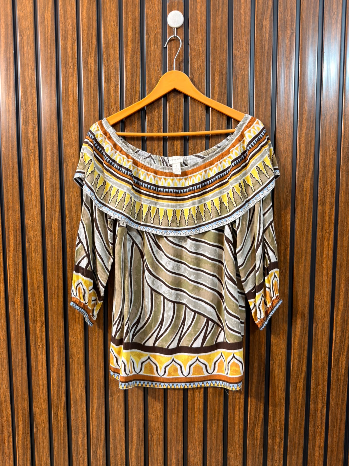 Chest 20  Length 25  Fabric Rayon Women's Full Sleeve Daily Top