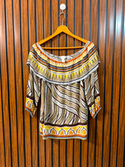 Chest 20  Length 25  Fabric Rayon Women's Full Sleeve Daily Top