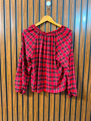 Chest 21  Length 22  Fabric Linen Branded Women's Casual Top
