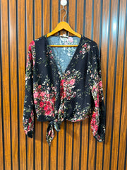 Chest 19  Length 20  Fabric Rayon Women's Full Sleeve Casual Top
