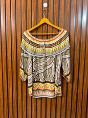 Chest 20  Length 25  Fabric Rayon Women's Full Sleeve Daily Top