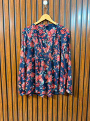 Chest 21  Length 26  Fabric Cotton Western Women's Casual Wear Top