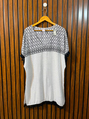 Chest medium  baggy style  Lenght 35  Fabric linen Everyday Women's Half Sleeve Top