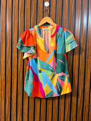 Chest 19  Lenght 21  Fabric rayon Classic Women's Half Sleeve Top