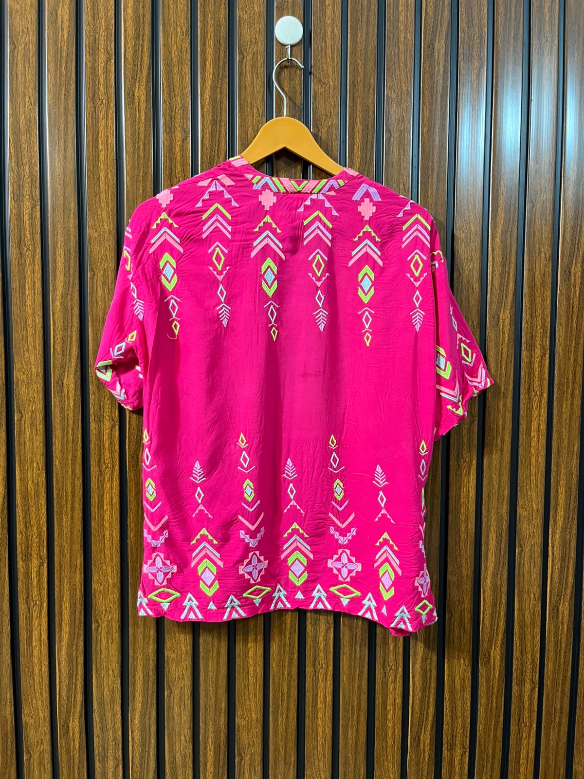 Chest medium  Lenght 23  Fabric linen Western Branded Half Sleeve Top