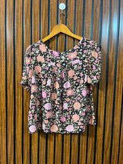 Chest 20  Lenght 21  Fabric Rayon Women's Signature Half Sleeve Top