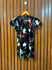 Chest 19  Lenght 24  Fabric rayon Women's Regular Half Sleeve Top