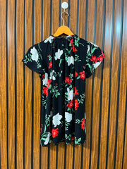Chest 19  Lenght 24  Fabric rayon Women's Regular Half Sleeve Top