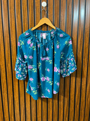 Chest 22  Lenght 21  Fabric rayon Women's Stylish Half Sleeve Top