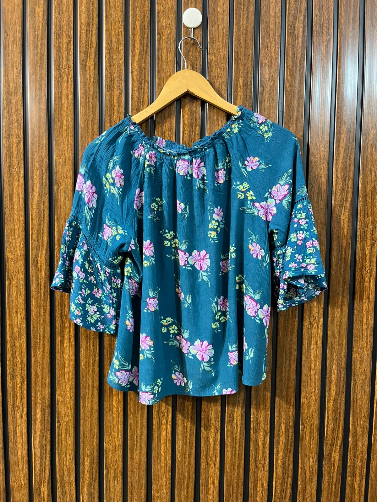 Chest 22  Lenght 21  Fabric rayon Women's Stylish Half Sleeve Top