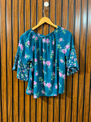 Chest 22  Lenght 21  Fabric rayon Women's Stylish Half Sleeve Top