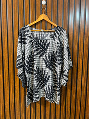 Chest xxl  Lenght 30  Fabric linen Women's Modern Half Sleeve Top