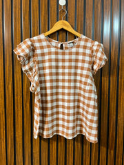 Chest 20  Lenght 23  Fabric cotton Women's Classic Half Sleeve Top