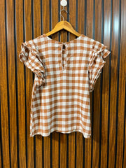 Chest 20  Lenght 23  Fabric cotton Women's Classic Half Sleeve Top