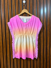 Chest extra small  Lenght 25  Fabric linen Women's Casual Half Sleeve Top