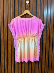 Chest extra small  Lenght 25  Fabric linen Women's Casual Half Sleeve Top