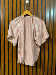 Chest 20  Lenght 22  Fabric linen Branded Women's Classic Top