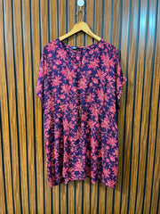 Chest small  baggy style  Lenght 34  Fabric linen Women's Half Sleeve Trendy Top
