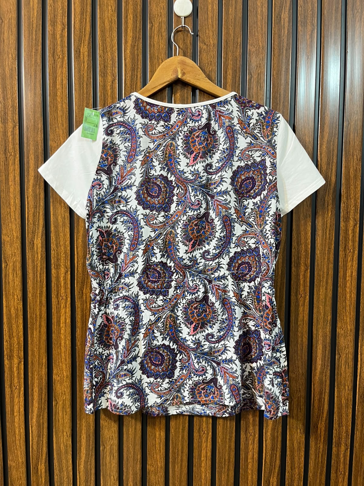 Chest 20  Lenght 26  Fabric linen  and jersey Women's Half Sleeve Elegant Top