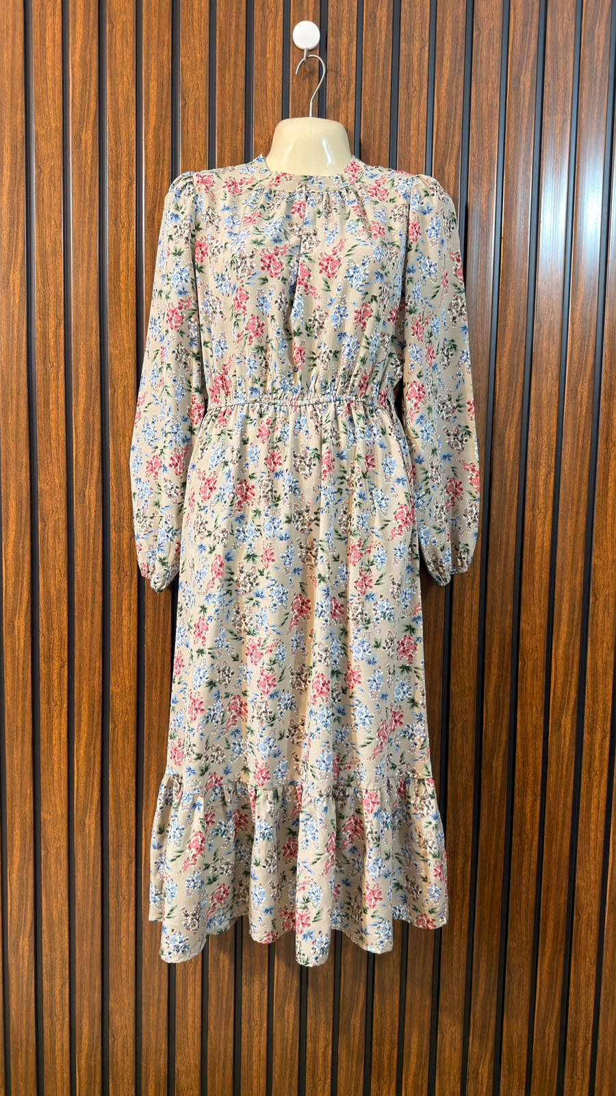 Chest 20  Length 42  Fabric Cotton Silk Western Womens Long Maxi Dress