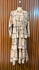 Chest 21  Length 50  Fabric Silk Womens Maxi Long Dress