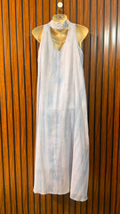 Chest 19  Length 49  Fabric Chiffon Western Womens Maxi Dress