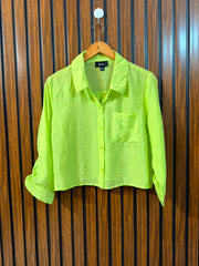 Chest 20  Length 18  Fabric Silk Branded Ladies Western Full Sleeve Top