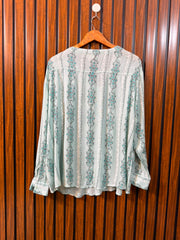 Chest 23 Baggy Style  Length 28  Fabric Linen Ladies Branded Western Full Sleeve Top