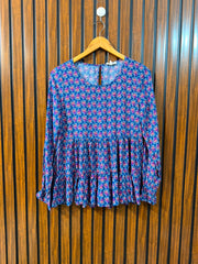 Chest 17  Length 24  Fabric Linen Branded Women’s Western Full Sleeve Top
