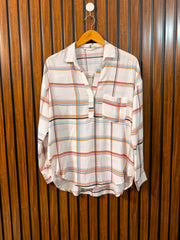 Chest 20  Length 27 to 29  Fabric Linen Women’s Branded Full Sleeve Top