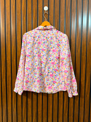 Chest 19  Length 23  Fabric Linen Western Women’s Sleeve Top