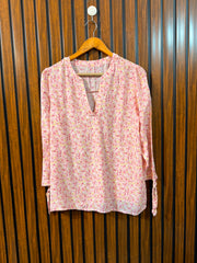 Chest 18  Length 25  Fabric Linen Ladies Branded Full Sleeve Top