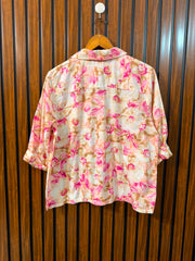 Chest 20  Length 23  Fabric Cotton Silk Women’s Full Sleeve Branded Top