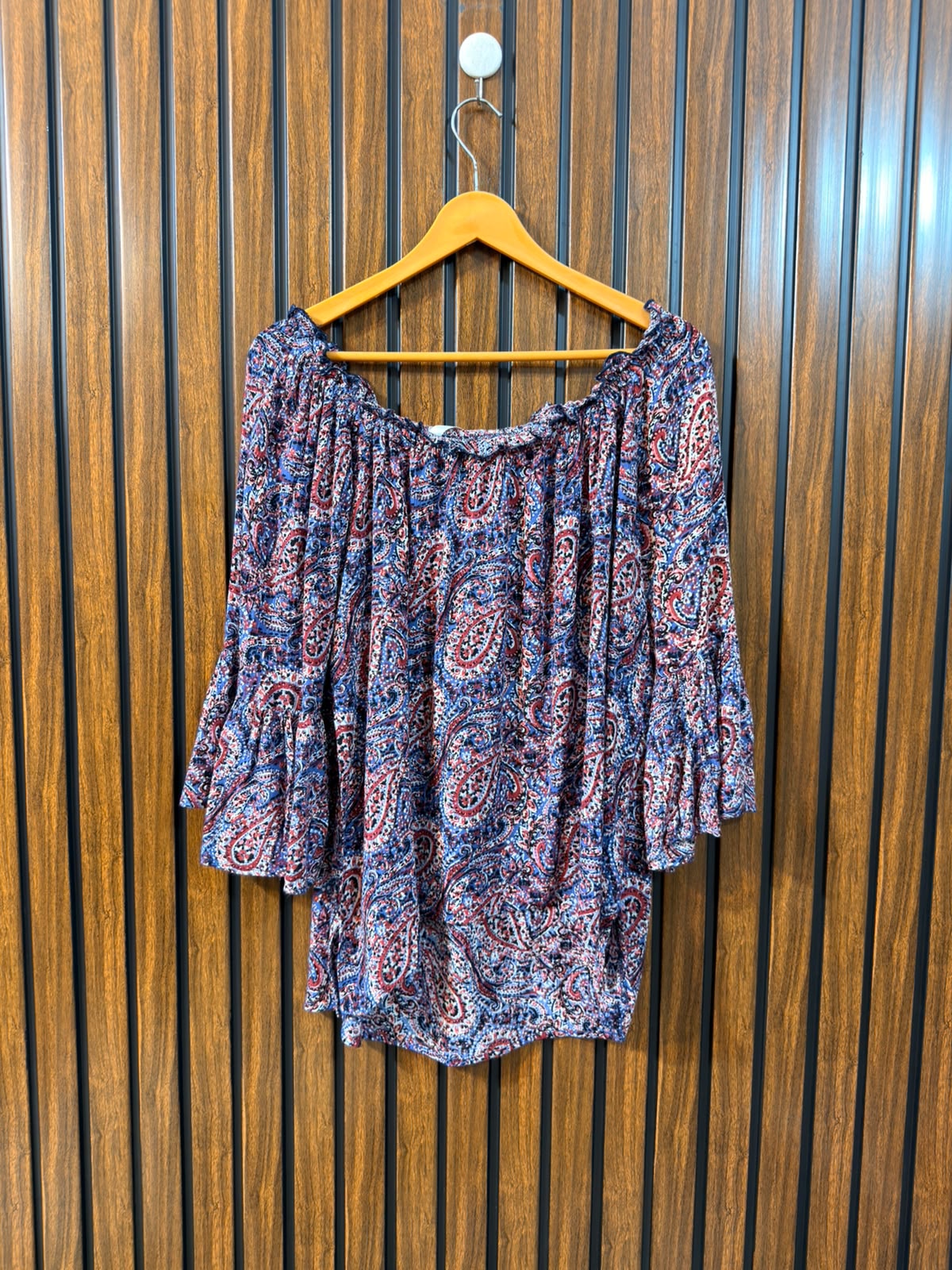 Chest 21  Length 28  Fabric Rayon Women’s Western Full Sleeve Wear