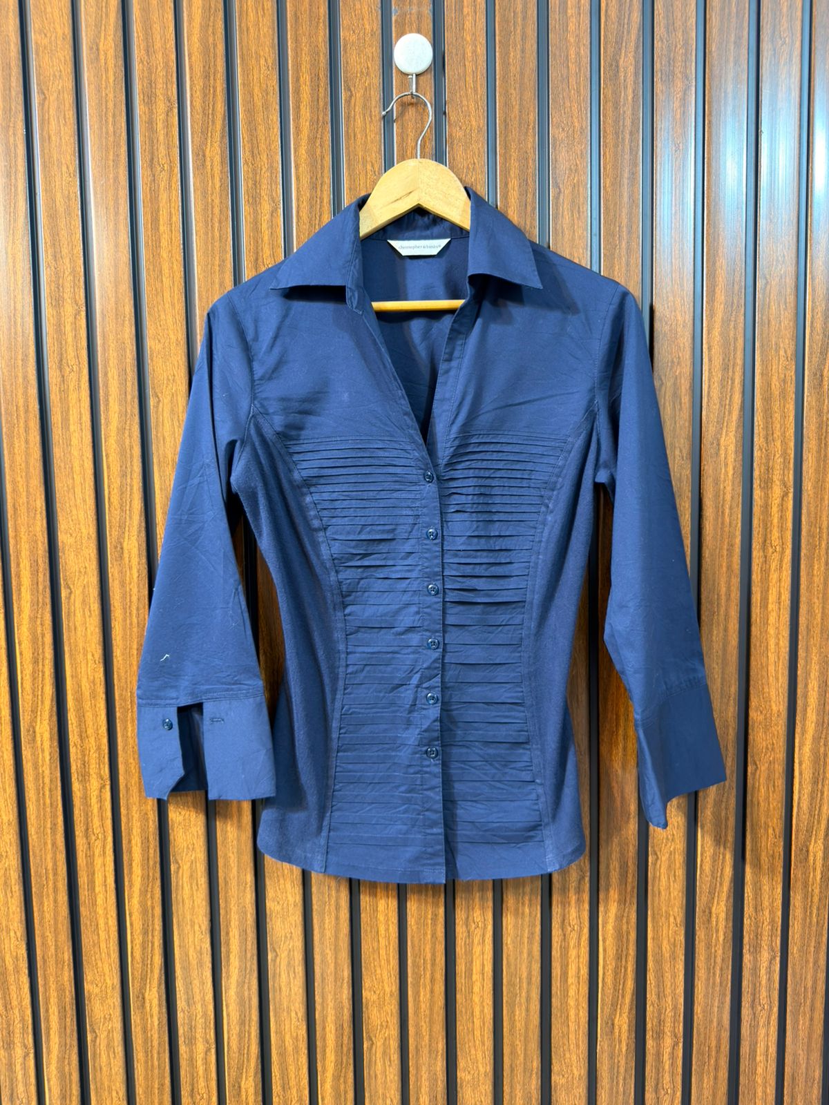 Chest 19  Length 24  Fabric Cotton Silk Women’s Branded Western Sleeve Top
