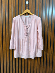 Chest 19  Length 26  Fabric Rayon Branded Western Ladies Full Sleeve Top
