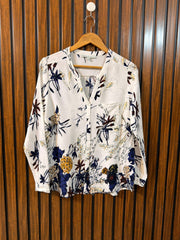 Chest 20  Length 25 to 26  Fabric Linen Women’s Western Branded Full Sleeve Top